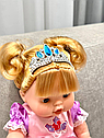 Дитяча лялька пупс М 5697 з аксесуарами Українські пісні Рожева принцеса, фото 4