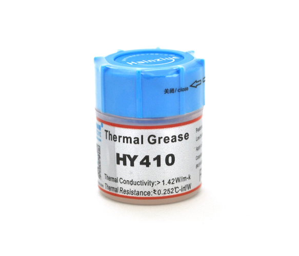 Паста термопровідна HY-410 15g, банка, White,> 0,925W / m-K, <0.262 ° C-in/ W, -30 ° 280 °, В'язк-1K