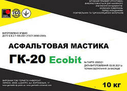 Мастика асфальтова ГК-20 Ecobit відро 10,0 кг ДСТУ Б В.2.7-108-2001