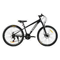 Велосипед Спортивный для подростка 9-13 лет 26 дюймов Corso Energy Черный