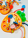 Логічна іграшка FXB 2 текстурне брязкальце 4 в 1 Морквинка, фото 2
