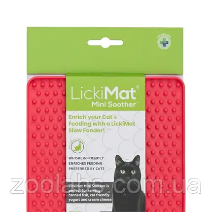 Килимок для повільного харчування для котів | Licki Mat Mini Soother Cat, фото 1