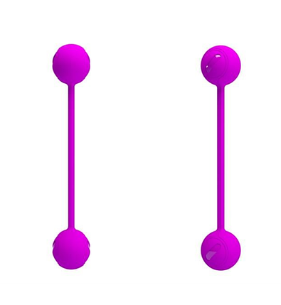 Вагінальні кульки Pretty Love Kegel Ball III Purple, 30 і 50 грамів, фото 2