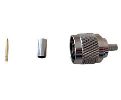 Роз'єм N-type male, тато, обтискний для кабелю RG58, DOSIN