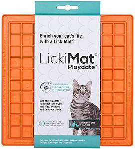 Килимок для повільного харчування для котів | Licki Mat Classic Playdate Cat