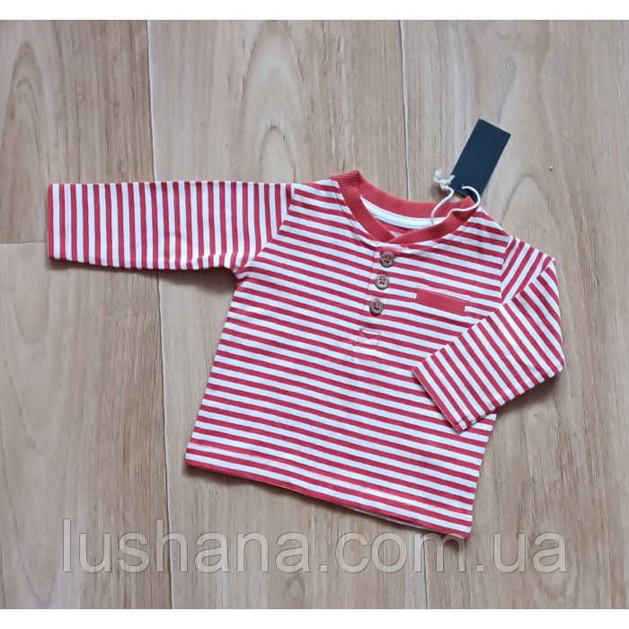 Дитяча кофта лонгслів Lupilu на немовля р.50-56 - 0-2 місяці, фото 1