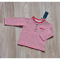 Кофта реглан лонгслів поло Lupilu / р.50-56 - 0-2 місяці / на новонародженого хлопчика немовля