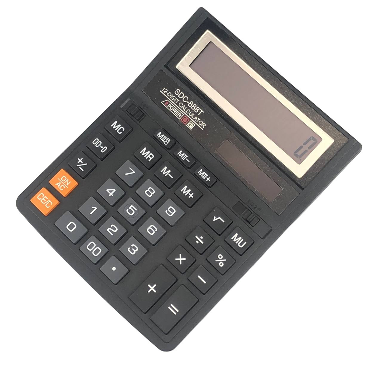 Калькулятор електронний SDC-888T з вбудованною батареєю та сонячною панеллю, фото 1