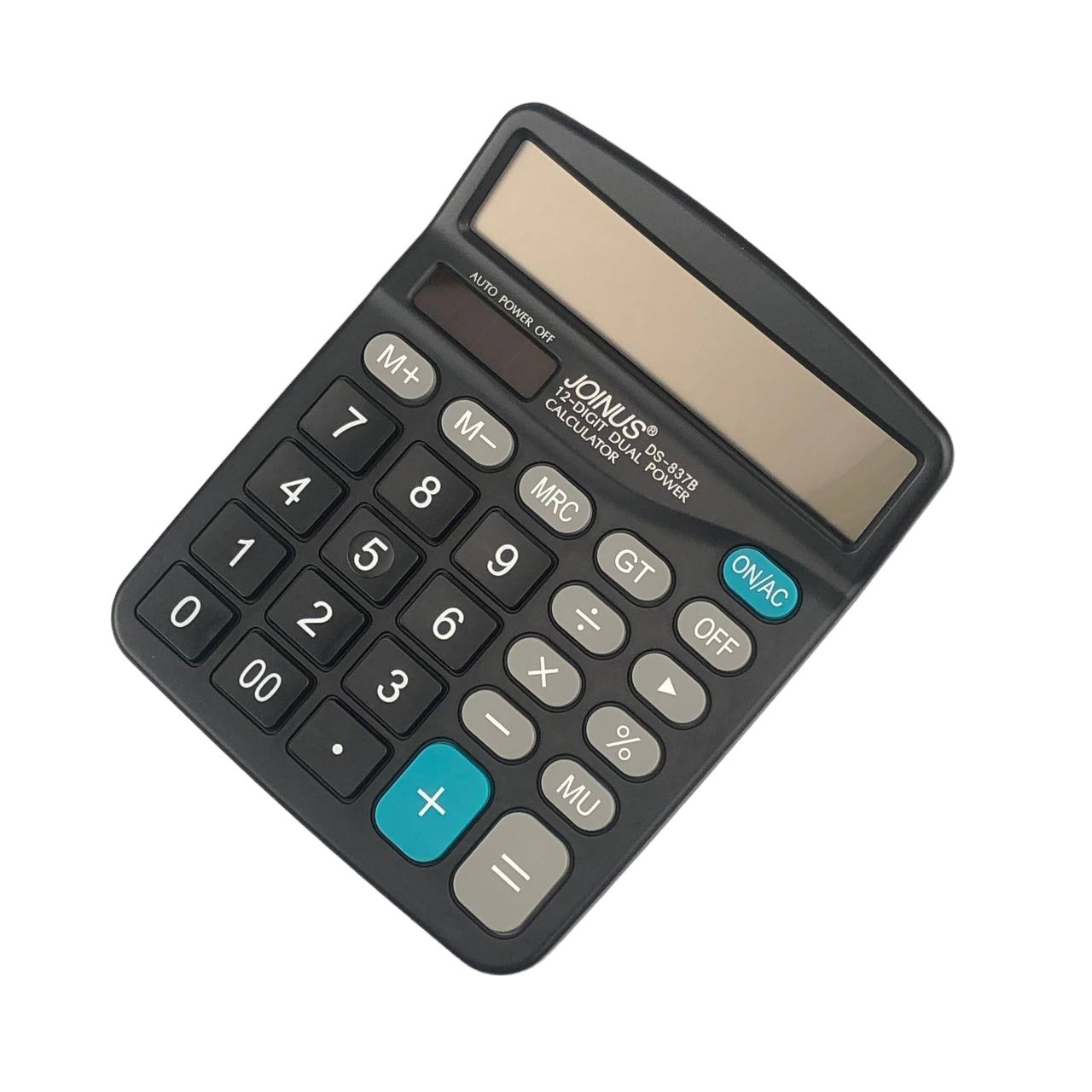 Калькулятор електронний Joinus DS-837B на батарейці з сонячною панеллю, фото 1