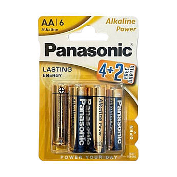 Батарейки Panasonic Lasting Energy Alkaline LR6 лужний комплект 6 шт