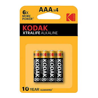 Батарейки Kodak Alkaline LR3 лужні Блістер комплект 4 шт