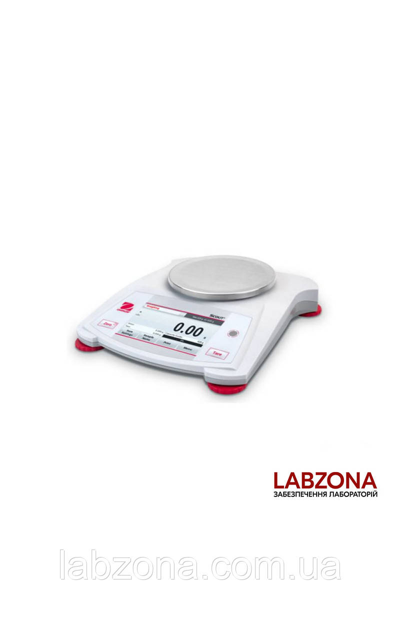 Ваги OHAUS STX222 (220/0,01г) 120мм, у комплекті з калібрувальною гирею