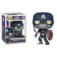 Фигурка Фанко Поп Funko Pop Что Если...? What if...? Зомби Капитан Америка Zombie Captain America 10 см №941