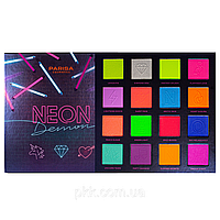 Тіні для повік на 16 кольорів Mystery No 4 Neon 11 г Parisa cosmetics Різнобарвний (2000002541707)