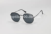 Подростковые солнцезащитные очки ДЛЯ ЗРЕНИЯ в стиле Ray-Ban в черной оправе с темно-серой линзой