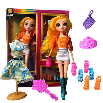 Лялька Rainbow Shining Doll велика лялька для дівчаток 30 см м'ята два набори одягу