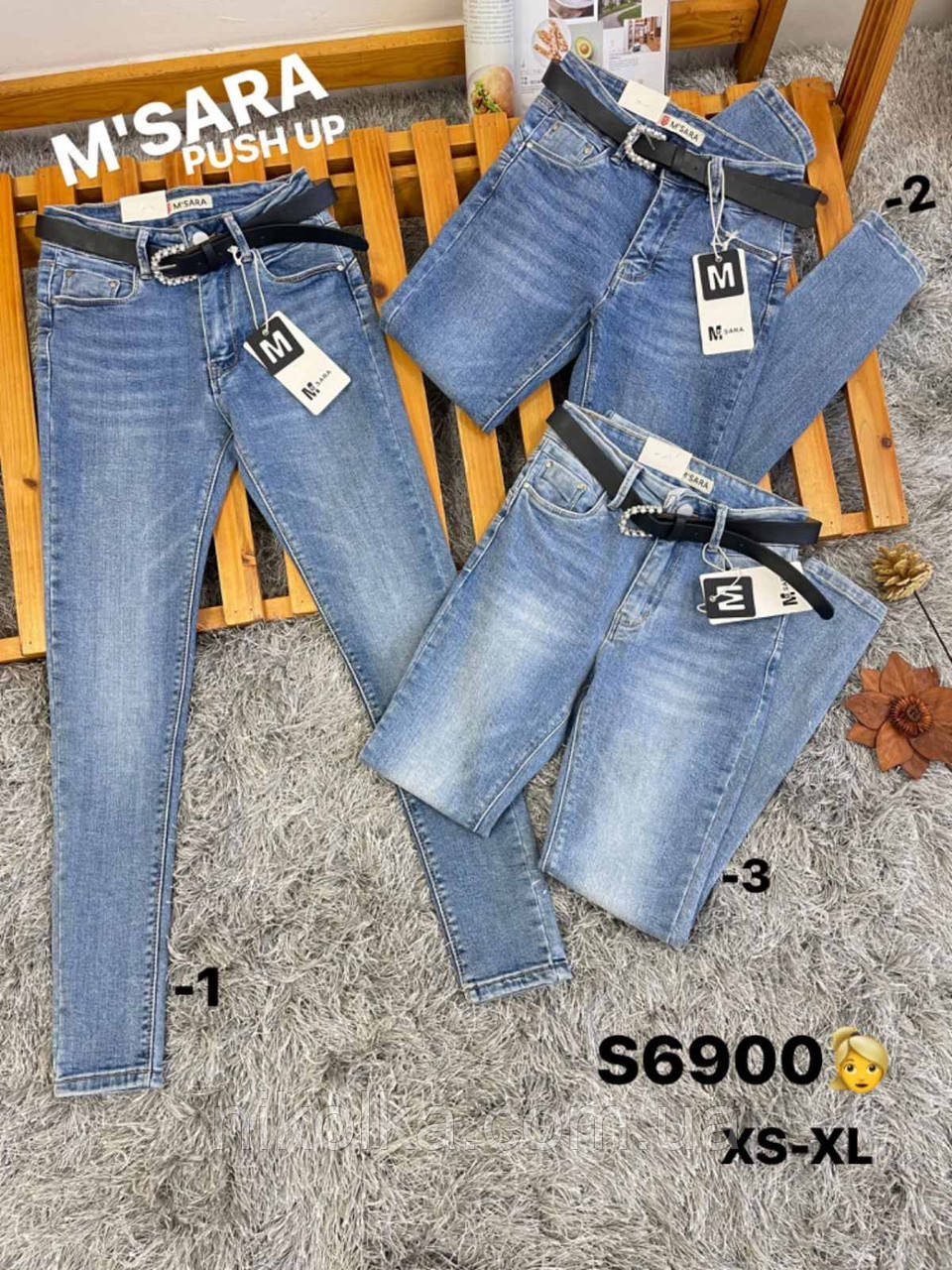 Джинси жіночі оптом, XS-XL рр., арт. Si-S6900