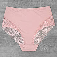 Жіночі мереживні труси сліп з гладкого матеріалу LuLoLa (великі розміри) XL, фото 3