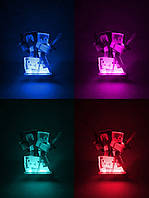 ТОЛЬКО ЗДЕСЬ! Детский ночник фигурки Майнкрафт с настройкой света через ДУ (разные цвета, режимы мерцания)