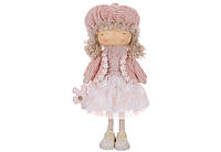 Декоративная кукла 18*15*37см, цвет - розовый