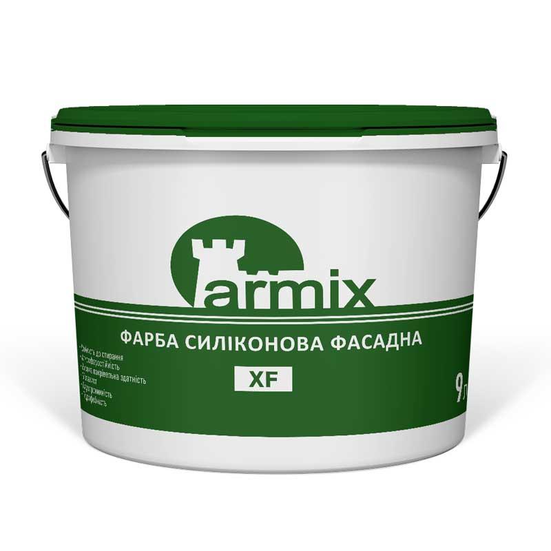 Фасадна силіконова фарба ARMIX XF, силіконова фарба Армікс, відро 9л