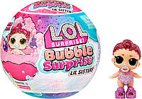 Пупс (яйцо сюрприз) L.O.L. Surprise! Bubble Foam Lil Sisters Doll Collectible Baby Sister