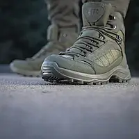 Мужские военные ботинки антискользящие замшевые, Тактическая обувь непромокаемая теплая оливковая 44 vsk