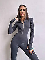 Комфортний жіночий комбінезон з брюками кльош Db5849, фото 3