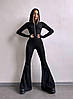 Комфортний жіночий комбінезон з брюками кльош Db5849, фото 7
