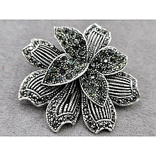 Брош під крапельне срібло 53мм