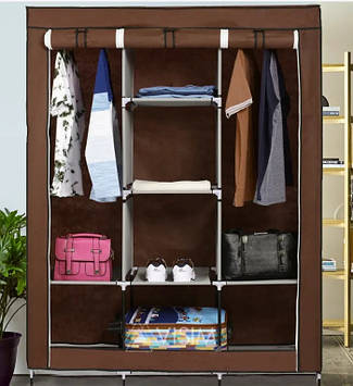 Шафа тканинна складана STORAGE WARDROBE 88130 на 3 секції 130х45х175 см