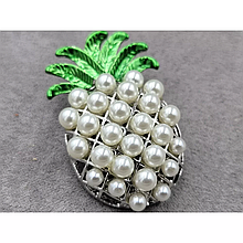 Брош Ананас 2.8*4.5см срібло