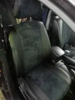 Чехлы на сиденья Тойота Ленд Крузер Прадо 150 (Toyota Land Cruiser Prado 150) аригон с алькантрой