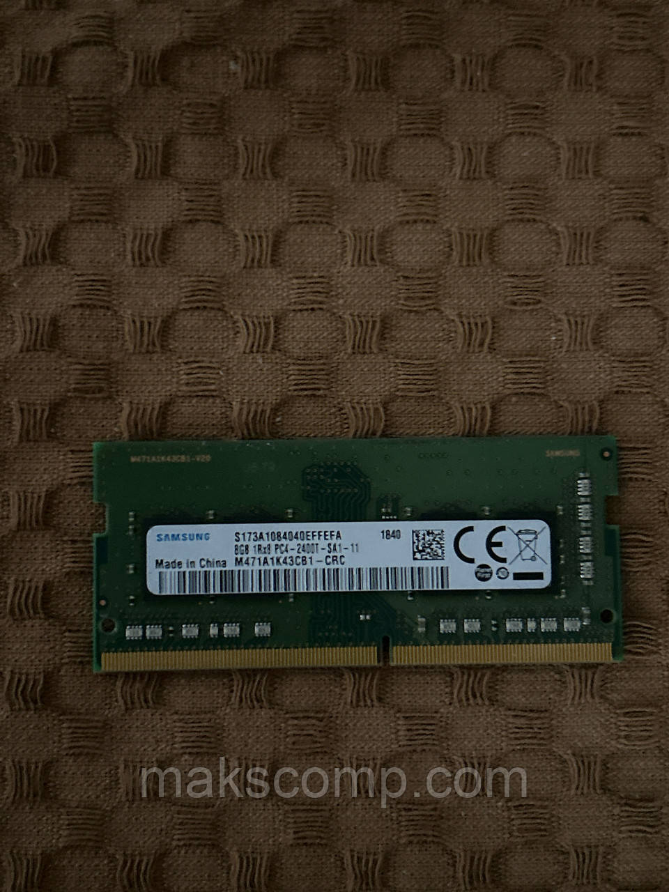Пам'ять Samsung 8Gb  PC4-2400T(M471A1K43BB1-CRC) So Dimm, фото 1