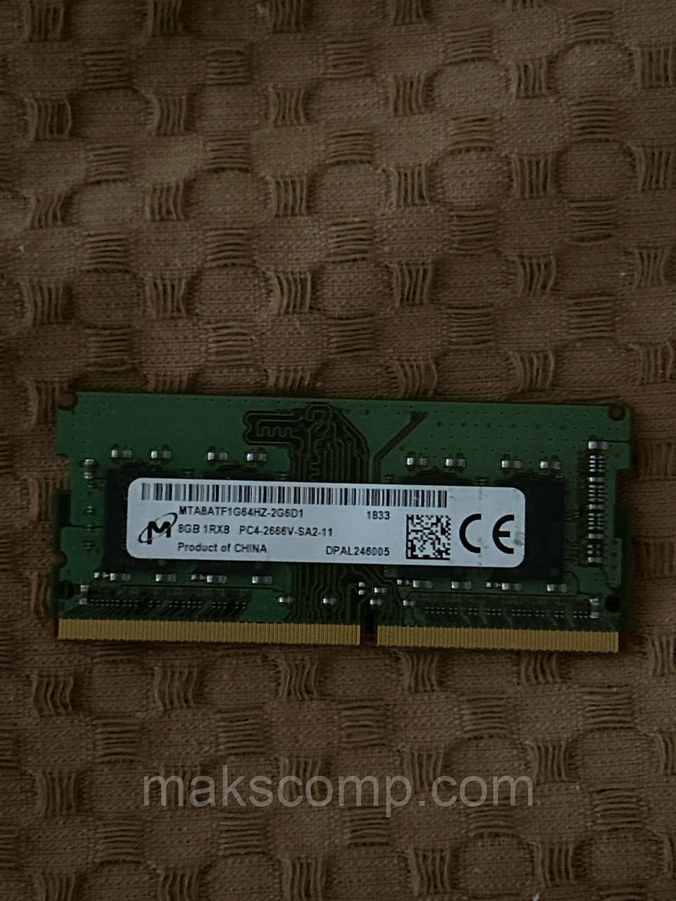 Пам'ять Micron 8Gb PC4-2666V (MTA8ATF1G64HZ-2G6D1), фото 1