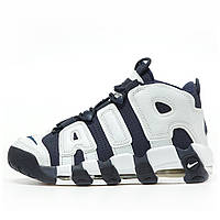 Мужские кроссовки Nike Air Max Uptempo Blue White More, синие кожаные кроссовки найк аир море аптемпо