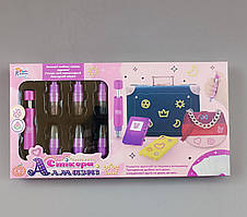 Алмазні стікери 87548 "4FUN Game Club", ручка зі змінними блоками, стрази, шаблони, у коробці