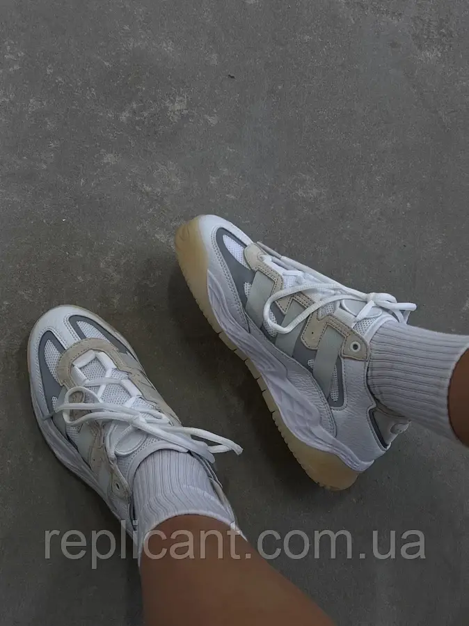 Чоловічі кросівки Adidas Nitebal White Gum Адідас, фото 1