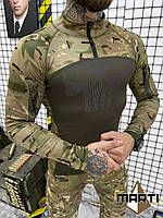 Армейская боевая рубашка убакс мультикам Тактическая военная кофта рубашка убакс мультикам для ВСУ Убакс военн