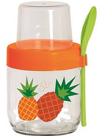 Банка HEREVIN Yoghurt з ложкою та контейнером 0.425 л 131615-300