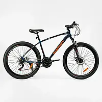 Горный скоростной велосипед Corso G-Sport 26" рама алюминиевая 17", Shimano 21S, собран в коробке на 75%