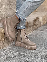 Кросівки Черевики Leather Beige