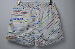 Плавки BALENCIAGA White плавальні шорти баленсіага шорты плавательные мужские шорти для спорту