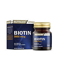 БАД Біотин 5000 мкг вітамін краси харчування для волосся, нігтів, шкіри 30 таблеток Biota (ГГ)