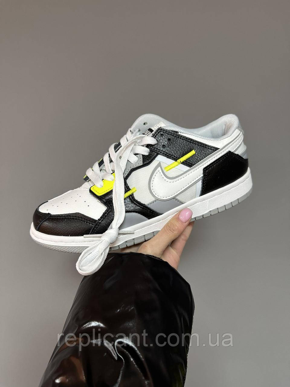 Кроссовки Nike LOW SCRAP WOLF GREY / LIGHT LEMON 🍋 кросівки найк, фото 1