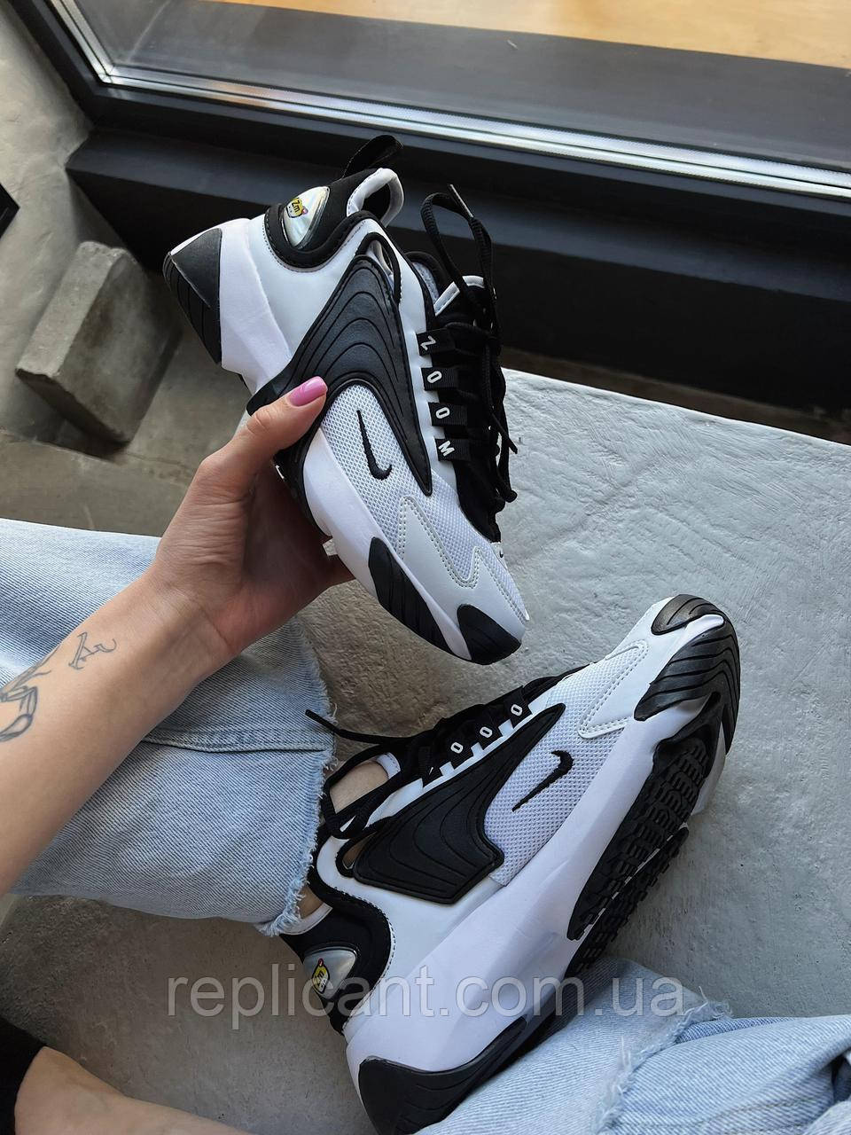 Кроссовки Nike Zoom 2k Black White кросівки найк, фото 1