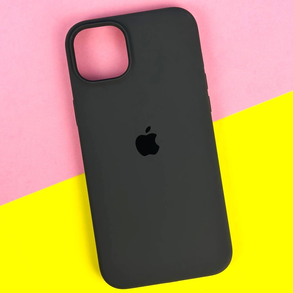 Чохол Накладка Silicone Case 100% Original Full Protective (AA) iPhone 13 Із закритим низом, 21 Темно сірий