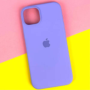 Чохол Накладка Silicone Case 100% Original Full Protective (AA) iPhone 13 Із закритим низом, 45 Лавандовий