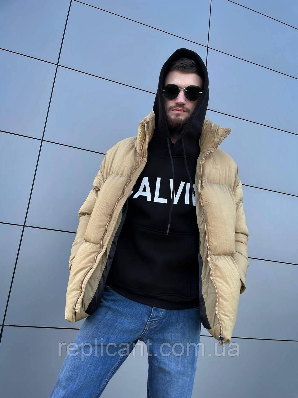 Зимова Куртка Оверсайз Vamos Vektor Sand