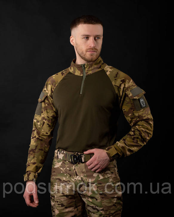 Сорочка тактична бойова убакс із кишенями на рукавах MultiCam S